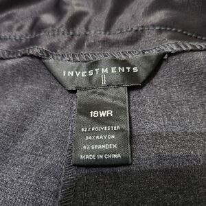 Investments ll career/dress pants straight cut size 18 WR